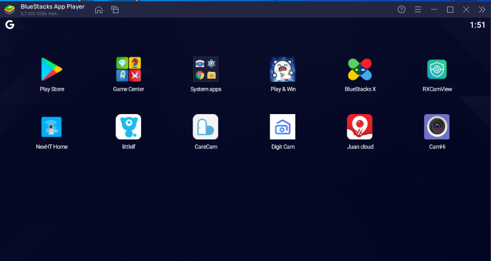 BlueStacks homepage 1