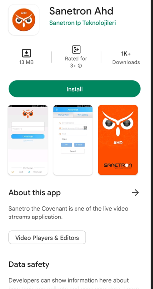 Sanetron app on the play store 1