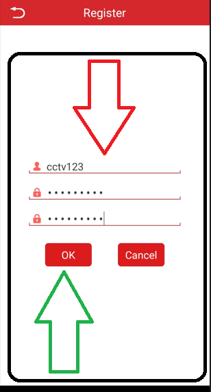 register user id and password 5